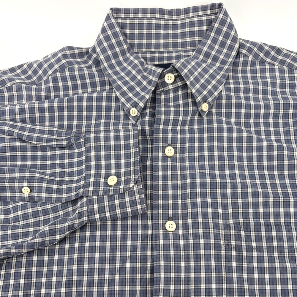 Brooks Brothers‎ Mens Long Sleeve Plaid Button Down Shirt Size L 100 Cotton